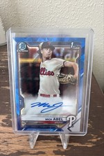 2021 Bowman Sapphire Edition - Chrome Prospects Autograph Mick Abel #BSPA-MA 