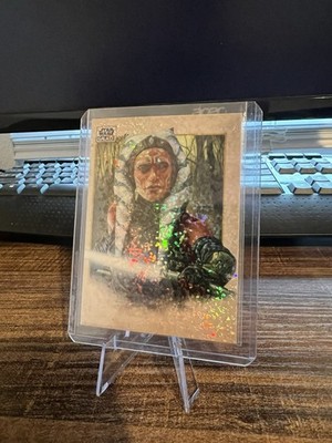 Topps 2024 Chrome Star Wars Galaxy Mini Diamond Refractor Ahsoka Tano #74