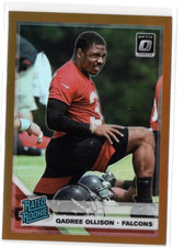 2019 Optic Qadree Ollison Rated Rookie #199 Bronze Border Atlanta Falcons