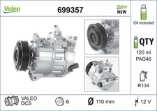 Kompressor, Klimaanlage Valeo 699357 für VW