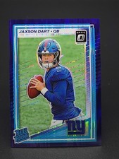 2025 Jaxson Dart New York Giants Panini Optic Purple Shock Prizm RC 🔥 🔥 🔥