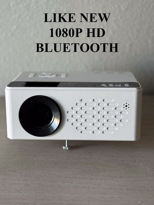 TMY Portable Projector Full HD 1080P Bluetooth Compatible w/ Fire Stick Console 
