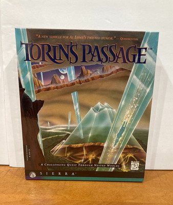SEALED 1995 Torin's Passage Sierra Al Lowe Big Box PC
