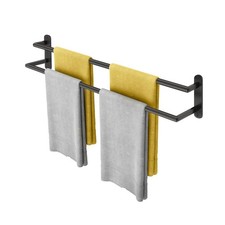 Double Towel Bar 32 Inch, Towel Racks for Bathroom, Wall Mount ... FAST USA SHIP