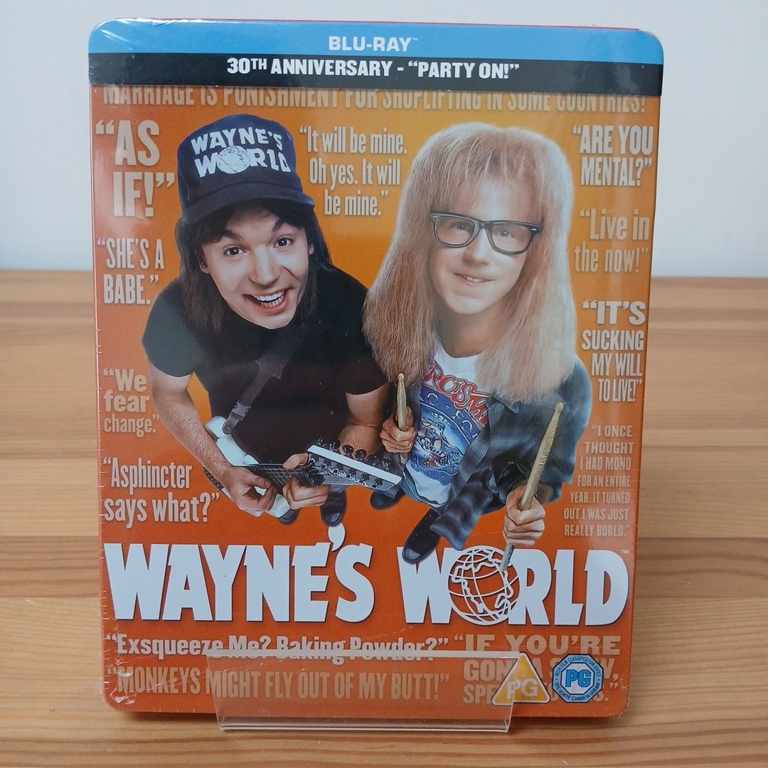 Wayne's World BluRay 30th Anniversary Limited Edition Steelbook ""Party On!"" New