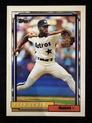 1992 Topps #254 Ryan Bowen Houston Astros Baseball Card Rookie RC
