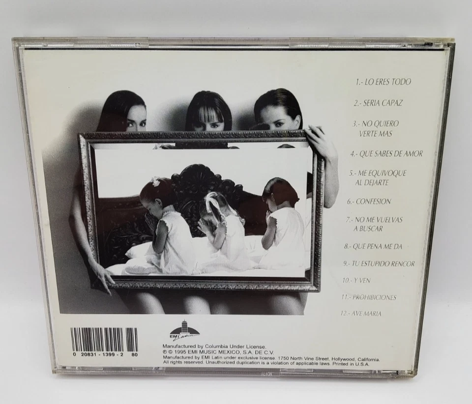 Pandora Confesiones CD 1995 EMI Latin Pop Ballads Mexico Album Rare Collectible Foto 3 de 4