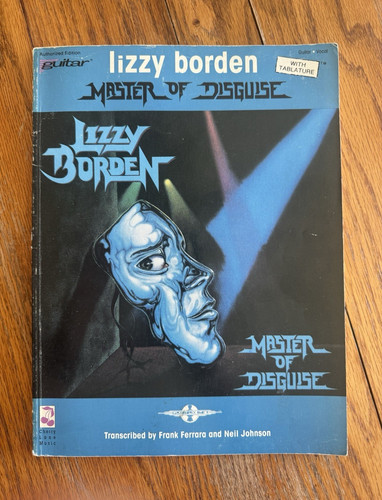 Vintage Lizzy Borden Master of Disguise Guitar Vocal Tab Songbook Cherry Lane 19