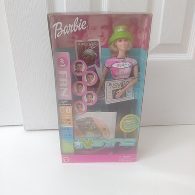 NEW 2000 Mattel NSync #1 Fan Barbie Doll with Bye Bye Bye CD
