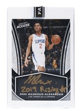 2018 Panini Shai Gilgeous Alexander Rookie Rising Star Inscription Auto 1/1 RC