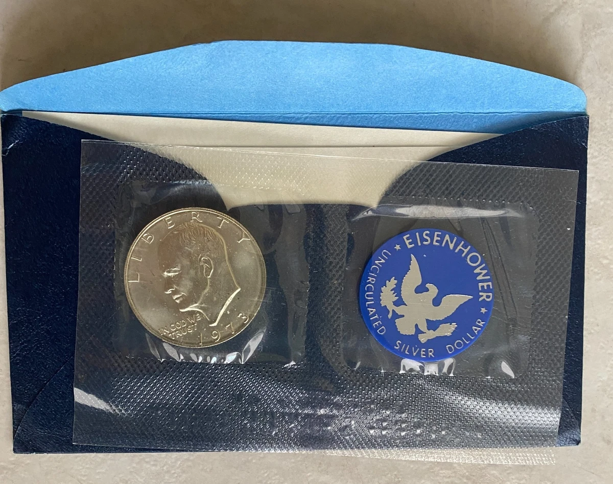 Uncirculated Silver 1973 Eisenhower Dollars (1971-1978) for sale