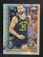 Stephen Curry 2025-26 Topps Chrome Wave Refractor Base #201 -et5