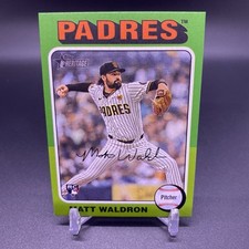 Mini! 🚨2024 Topps Heritage Matt Waldron RC San Diego Padres Rookie Mini #604