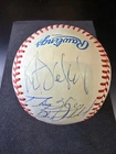 1987 Kansas City Royals Team Autographed Baseball 15 Sigs Saberhagen Jackson