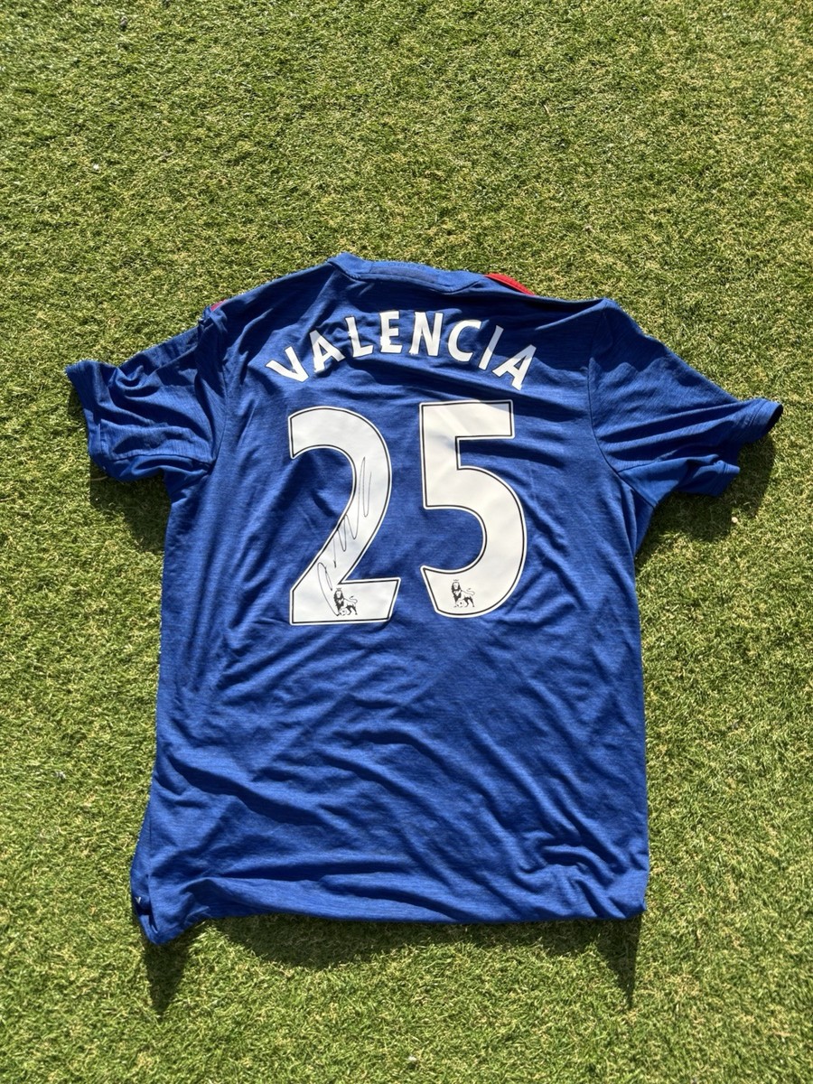 Antonio Valencia Signed Manchester United Shirt Legend Adidas
