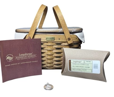 Longaberger NEW 2007 Home Office 10th Anniversary Basket Combo Collector Charm - Image 1 of 4