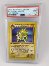 Pokemon Lt. Surge's Jolteon 28/132 Gym Challenge 1st Edition PSA 9 on eBay