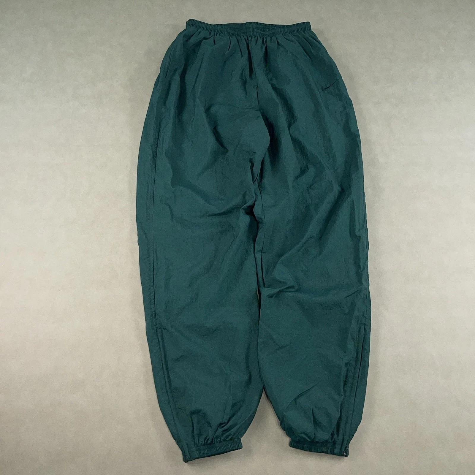 Vintage 90’s Nike Windbreaker Track Pants Green Adult Size Large White Tag Rare