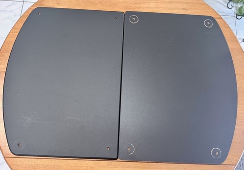 Pangea Audio Vulcan Amplifier Floor Stand Black Shelf PAIR w/ Full Hardware Kit