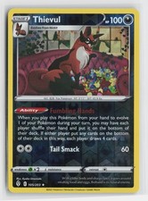 Thievul - SWSH07: Evolving Skies #105/203 Rare Pokémon Card
