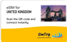 eSim Virtual SimCard Internet United Kingdom UK