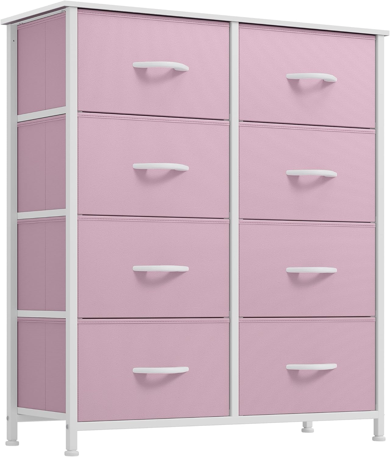 Black Dresser and Chest with 8 Drawers Tall Storage Tower