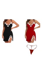 2pcs Nightgown Lace Dresses