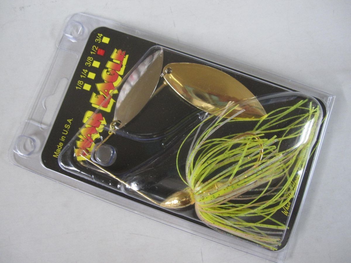 War Eagle Gold Frame Double Willow Spinnerbait 1/2oz #34 Sunperch New Piano - Image 3