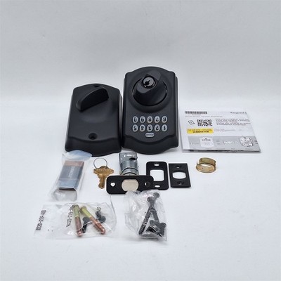 SCHLAGE BE365 CAM 622 Keypad Electronic Deadbolt, Matte Black