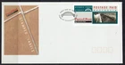 AUSTRALIA 1991 STAMPED LABELS ACROSS TOWN SYDNEY FDC - LC13