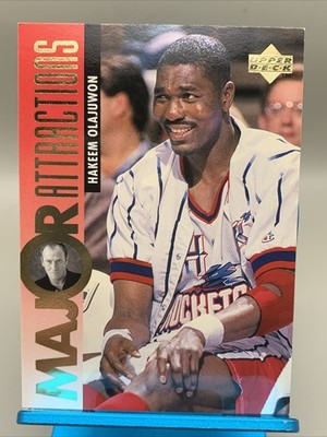 1995-96 Upper Deck - Major Attractions Hakeem Olajuwon #343 Gold Electric Court