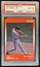 1990 Star Promos Cal Ripken Jr. PSA 10 GEM MINT Orioles