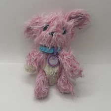 Scruff-a-Luvs Shaggy Bunny Plush Pink White