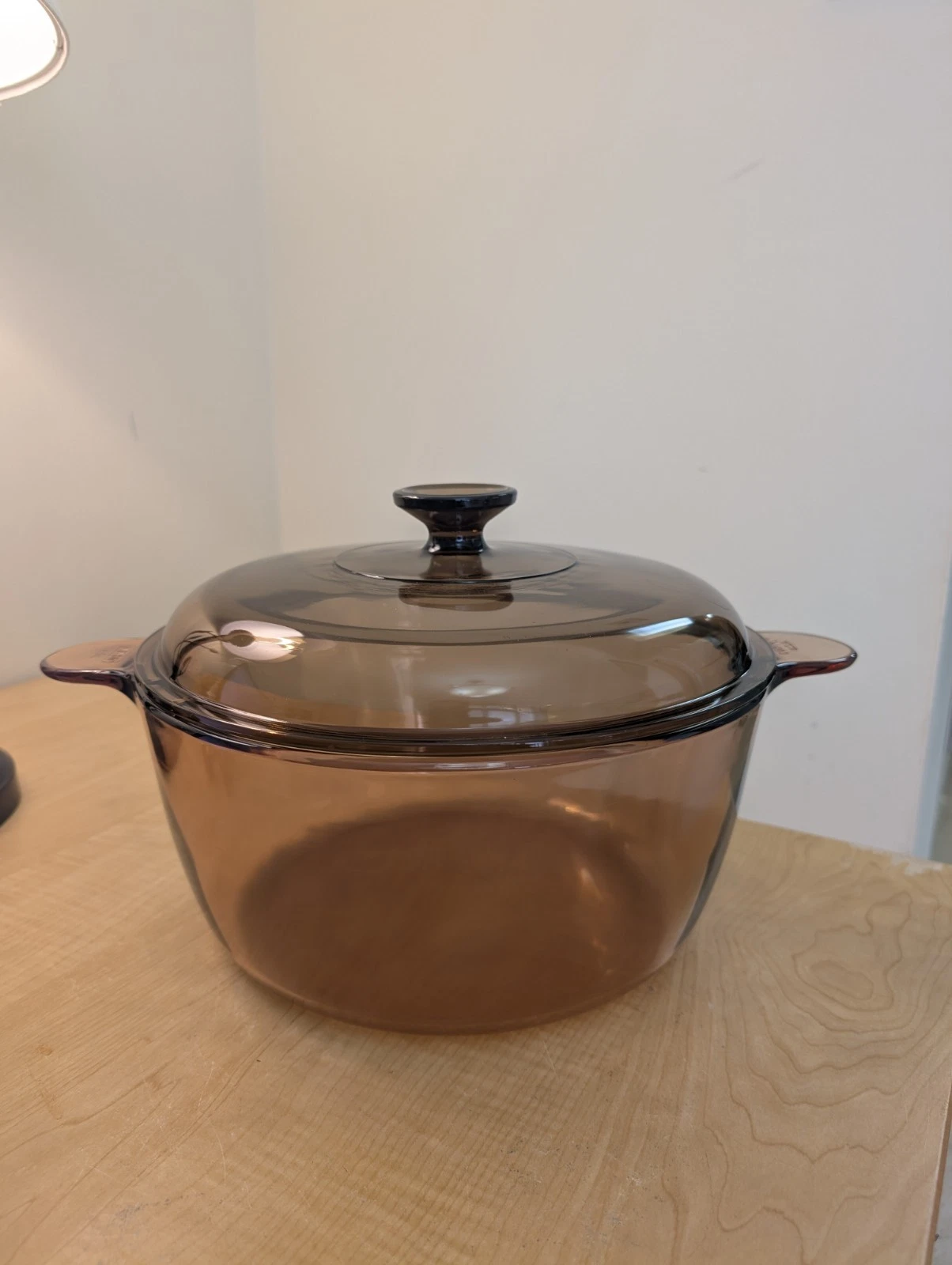 Vintage Corning Ware Visions 4.5L Dutch Oven Stock Pot with Pyrex Lid