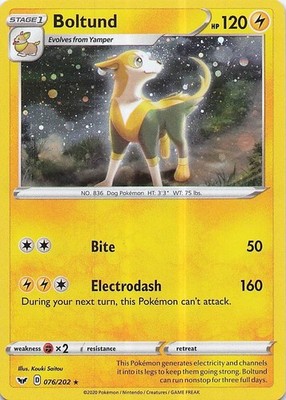 Boltund - (Cosmos Holo) Holo Rare Miscellaneous Cards & Products 076/202 NM Holo