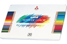 Mitsubishi Pencils UAC36C Erasable Colored Pencils Uniateraise Colors 36 Colors