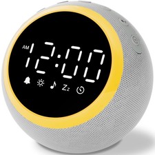 Sound Machine Alarm Clock for Sleep: Digital Alarm Clocks for Bedrooms, 25 So...