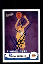 Signed Basketball Card Auto Sasha Vujacic 2004-05 Bazooka #202 LA Lakers