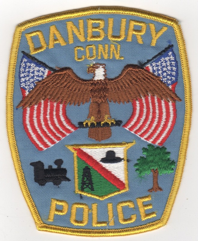 Danbury (Connecticut) Police Patch, FREE shipping, Qty DISCOUNTS!