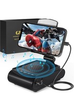 Cell Phone Stand with Wireless Bluetooth Speaker, White Elephant Gift.
