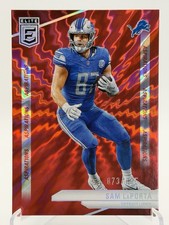 Sam LaPorta 2024 Panini Donruss Elite Football Red Shimmer Aspirations 873/875 