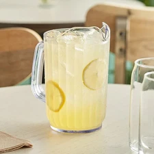 Choice 32 oz. Clear SAN Plastic Beverage Pitcher