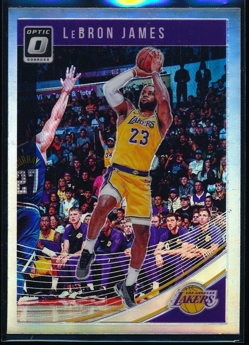 2018-19 Panini Donruss Optic LeBron James #94 Silver Holo Prizm Base Card