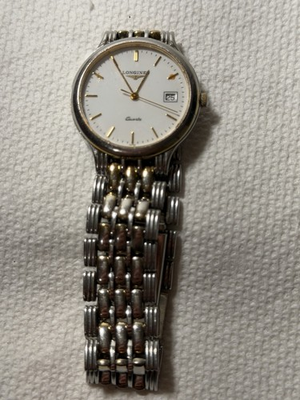 #ad Vintage Longines EFCo L5 mens twotone 34mm dress watch in good working G2U $97.00