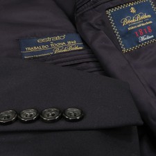 Brooks Brothers 1818 Blazer Jacket 46L Madison Navy Blue Estrato Made in USA  