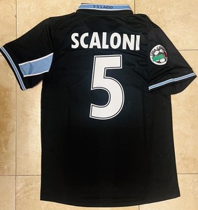 LAZIO #5 SCALONI Jersey Size Medium 1998 2000 away Soccer Football