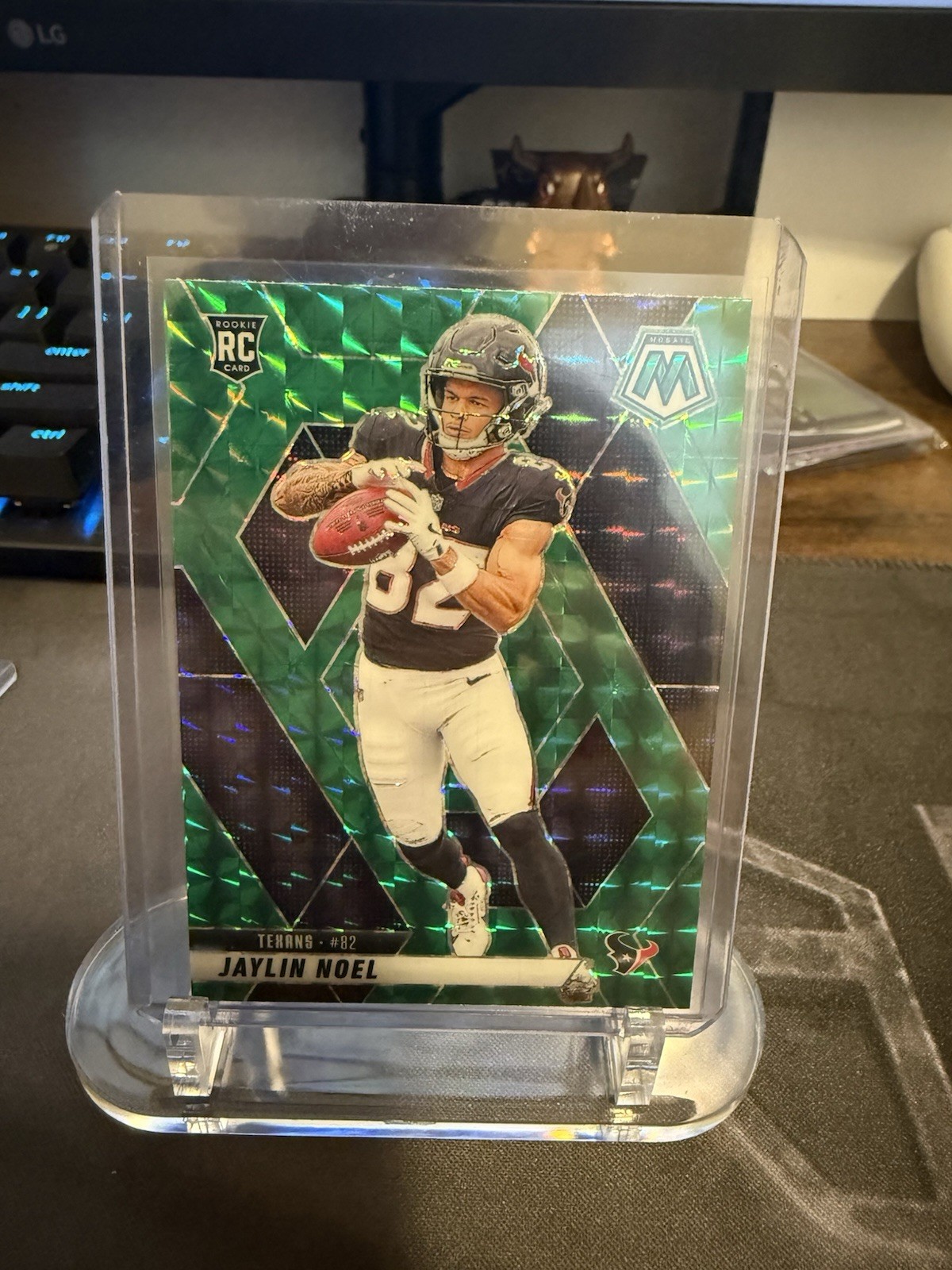 2025 Panini Mosaic - Rookies Jaylin Noel #373 Green Mosaic Prizm (RC)