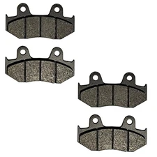 Front & Rear Semi-Metallic Brake Pads for Honda ATC250R 3-Wheeler fits 1985-1986