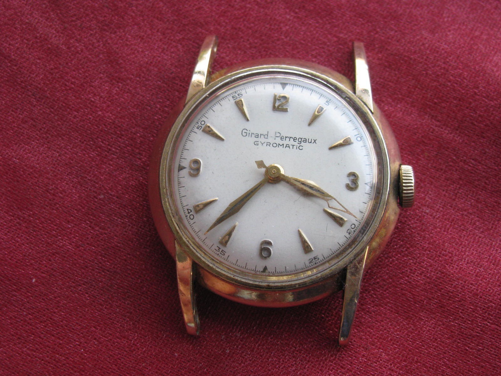 Girard Perregaux Gyromatic Vintage Watch, Gold Wrist Filled Parts/Repair - vintagewatches.pk