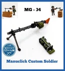 Playmobil Custom WW2 MG34 MACHINE GUN GERMANY SOLDIER WWII